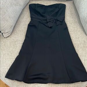 Elegant Black Strapless Dress by Tahari